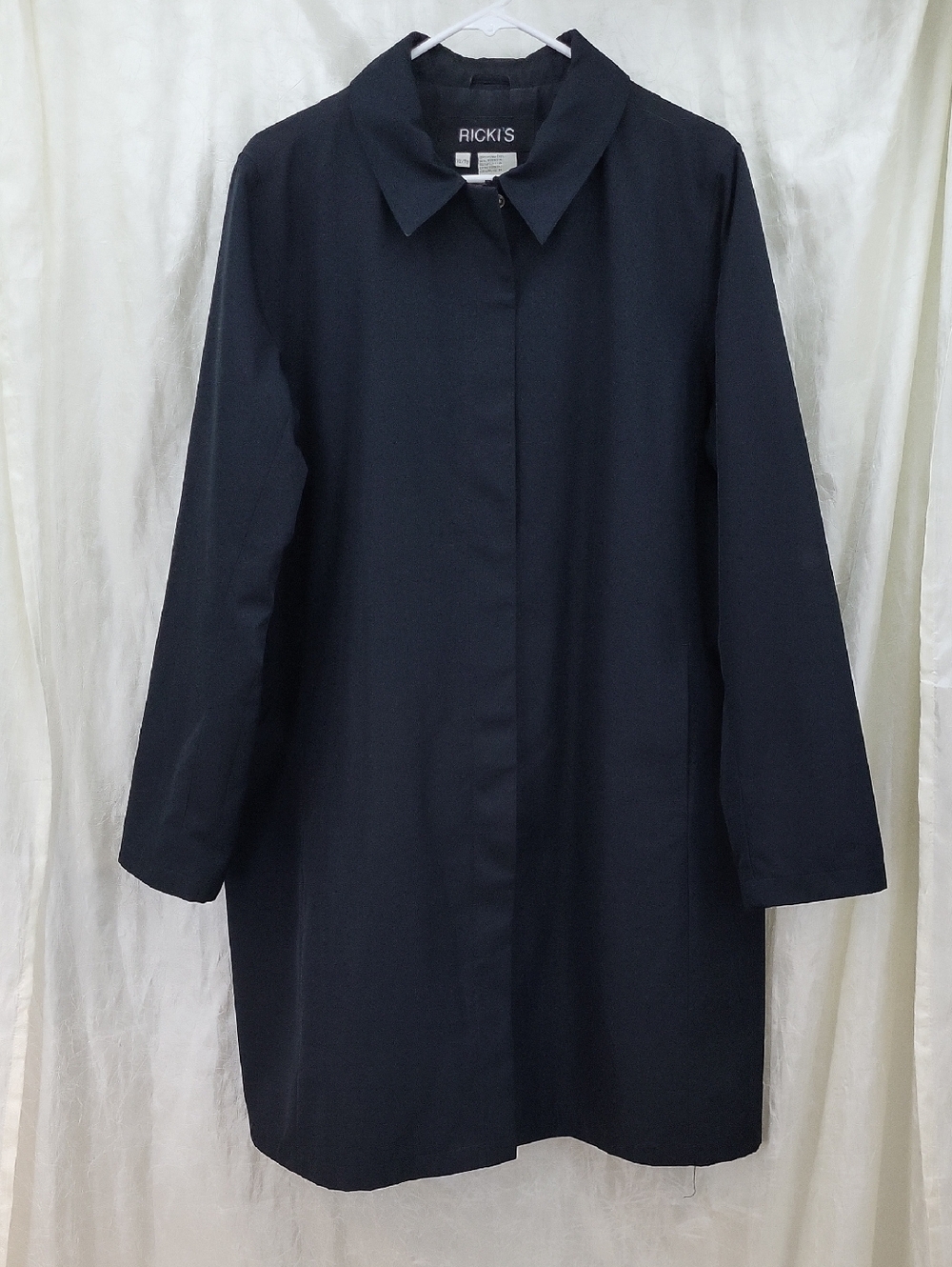 Ricki's Black Rain coat Women's Size XL